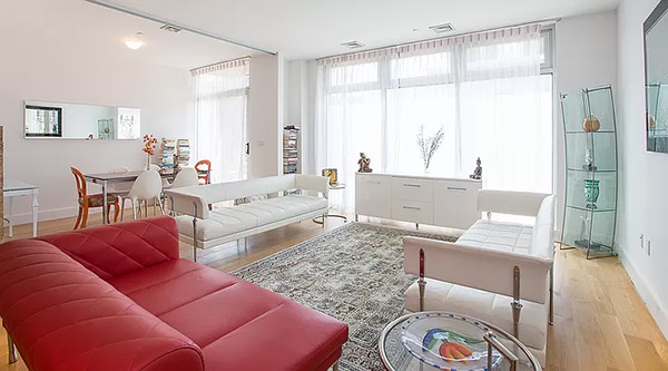 Living room and dining area at 353 13th Street